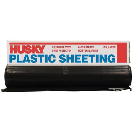 POLY-AMERICA Poly-America-Husky Plastic Sheeting Black 4ml 12ft x 100ft PF0412B